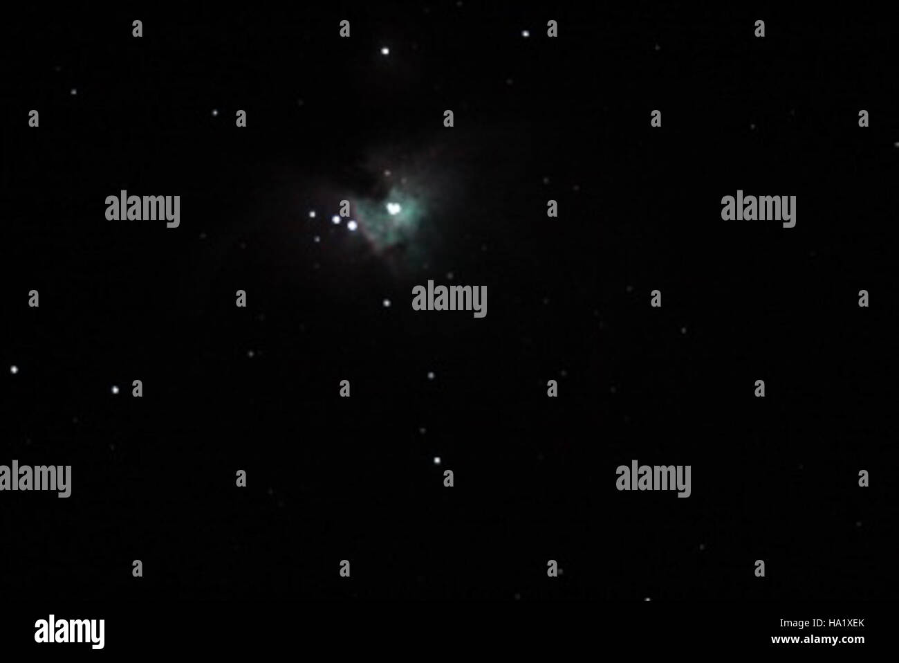 La Nebulosa di Orion, situata all'interno della Assateague Island National Seashore, è un vivaio stellare dove nascono nuove stelle. È un soggetto primario per gli studi astronomici e l'educazione pubblica sui fenomeni cosmici. Foto Stock