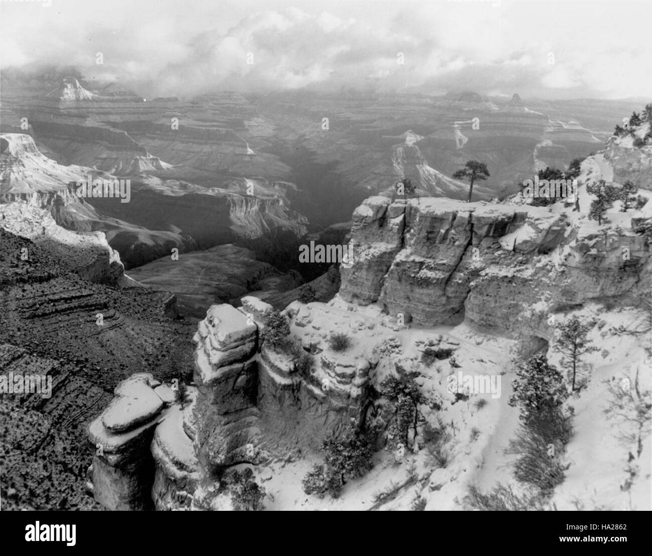 Il Bright Angel Trail offre una delle escursioni più panoramiche del Grand Canyon. I visitatori possono godere di viste mozzafiato del canyon mentre attraversano il sentiero storico, che ha giocato un ruolo chiave nella storia e nello sviluppo del parco. Foto Stock