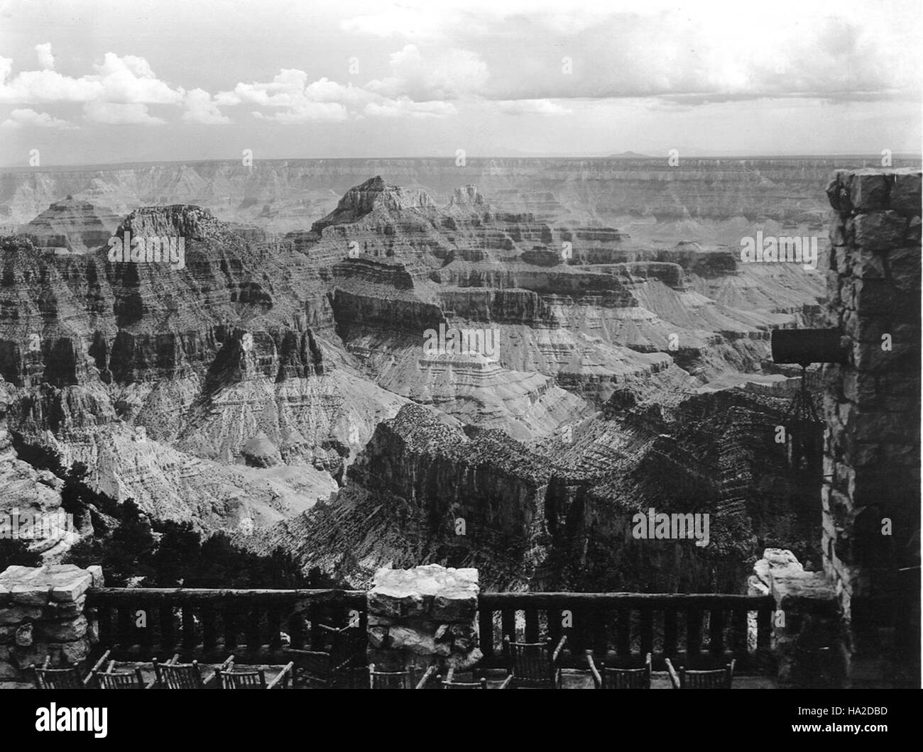 Grand Canyon Bright Angel Point Foto Stock
