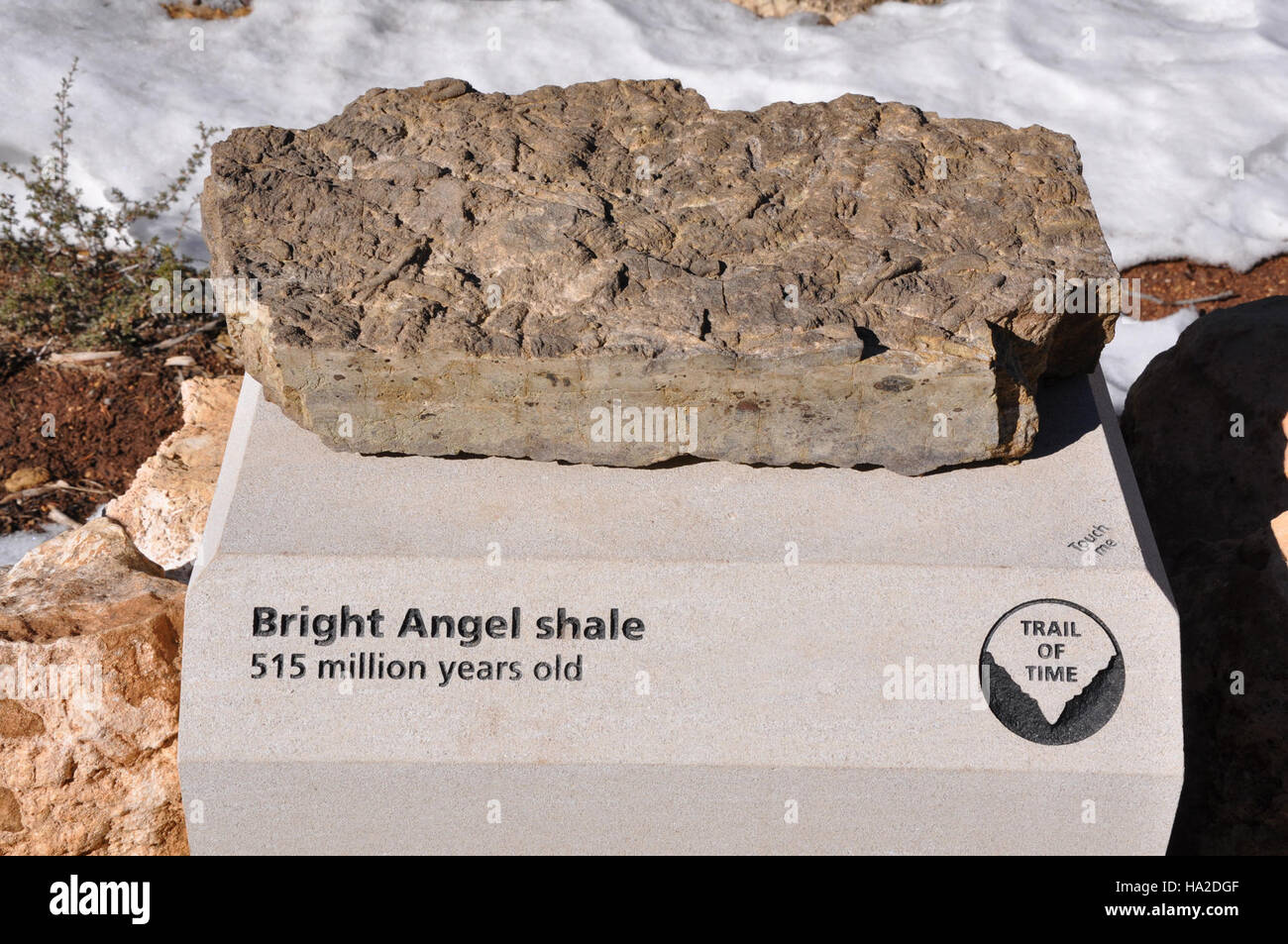 Grand Canyon Trail di tempo - Bright Angel shale Foto Stock