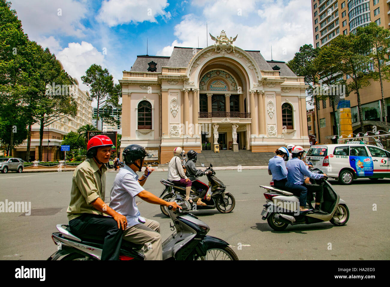 Opera House, a Saigon, Vietnam, Asia Foto Stock