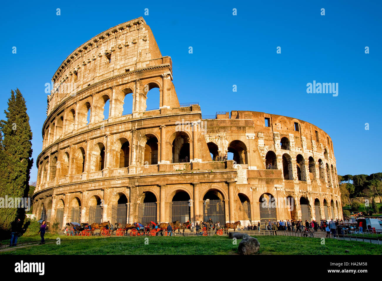 Il Colosseo, Roma, Italia Foto Stock