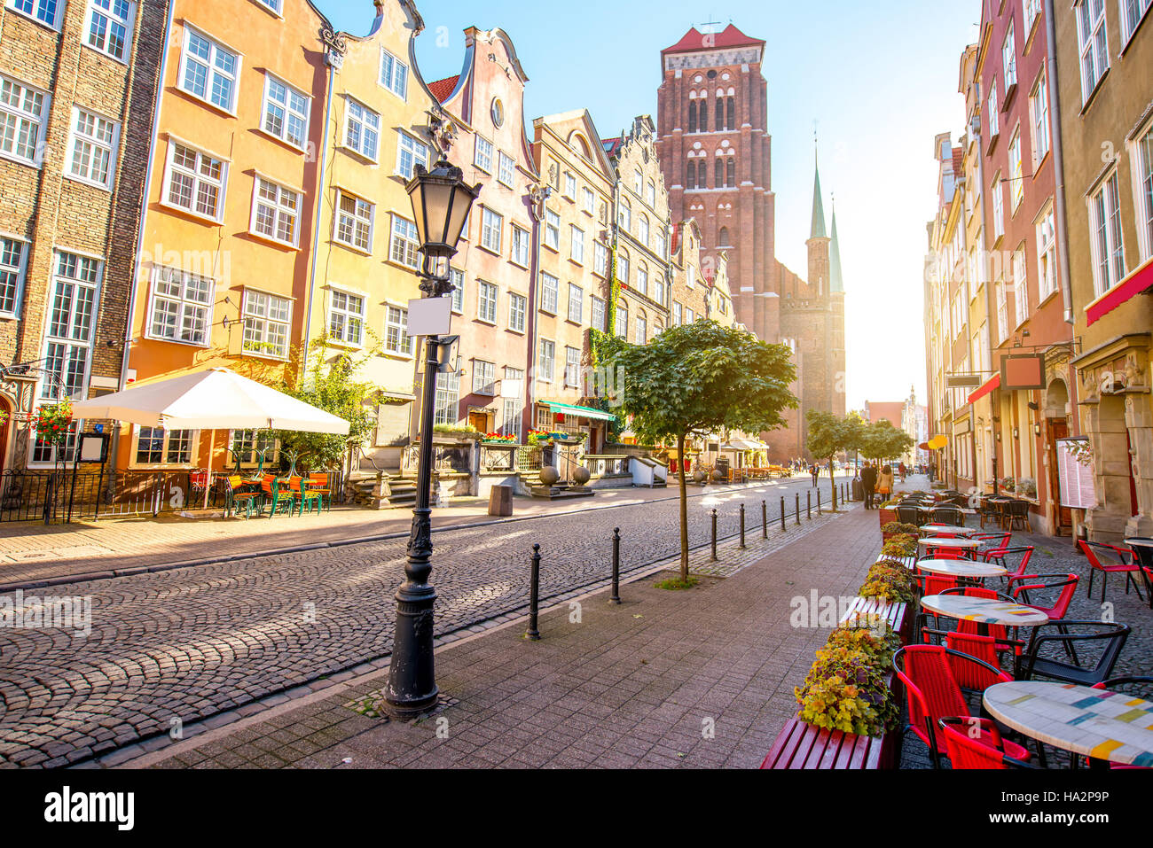 Street view in Gdansk Foto Stock