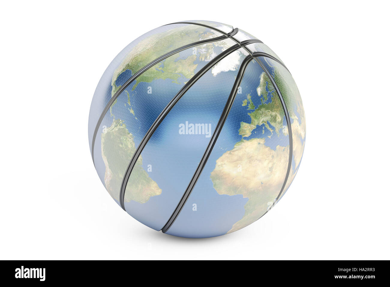 Basket concept, rendering 3D isolati su sfondo bianco Foto Stock