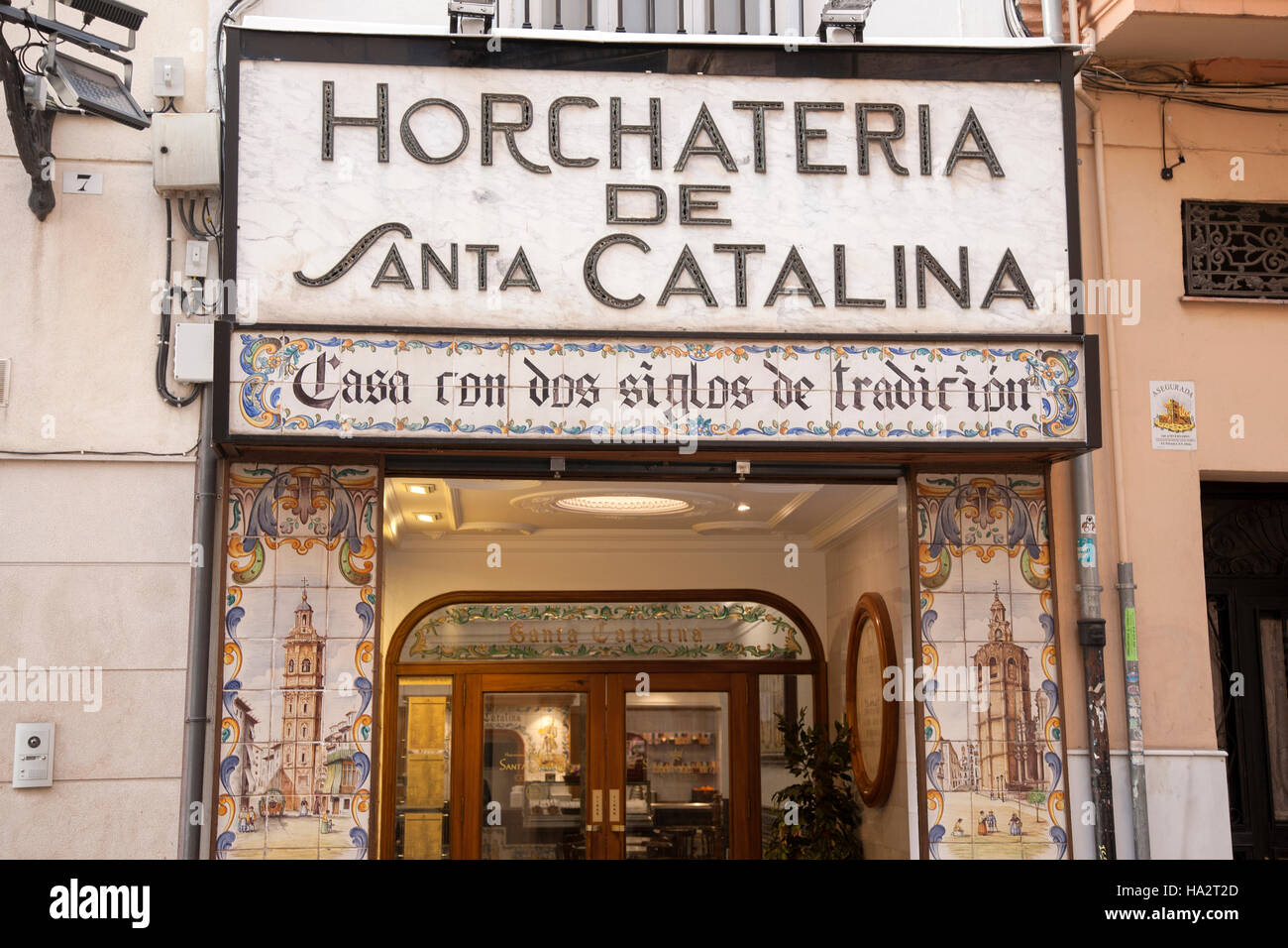 Horchateria de Santa Catalina Cafe, Valencia, Spagna Foto Stock