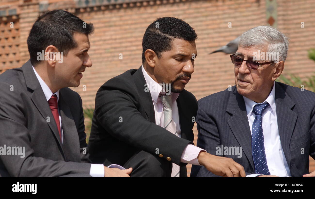 Imprenditori parlando di Business Foto Stock