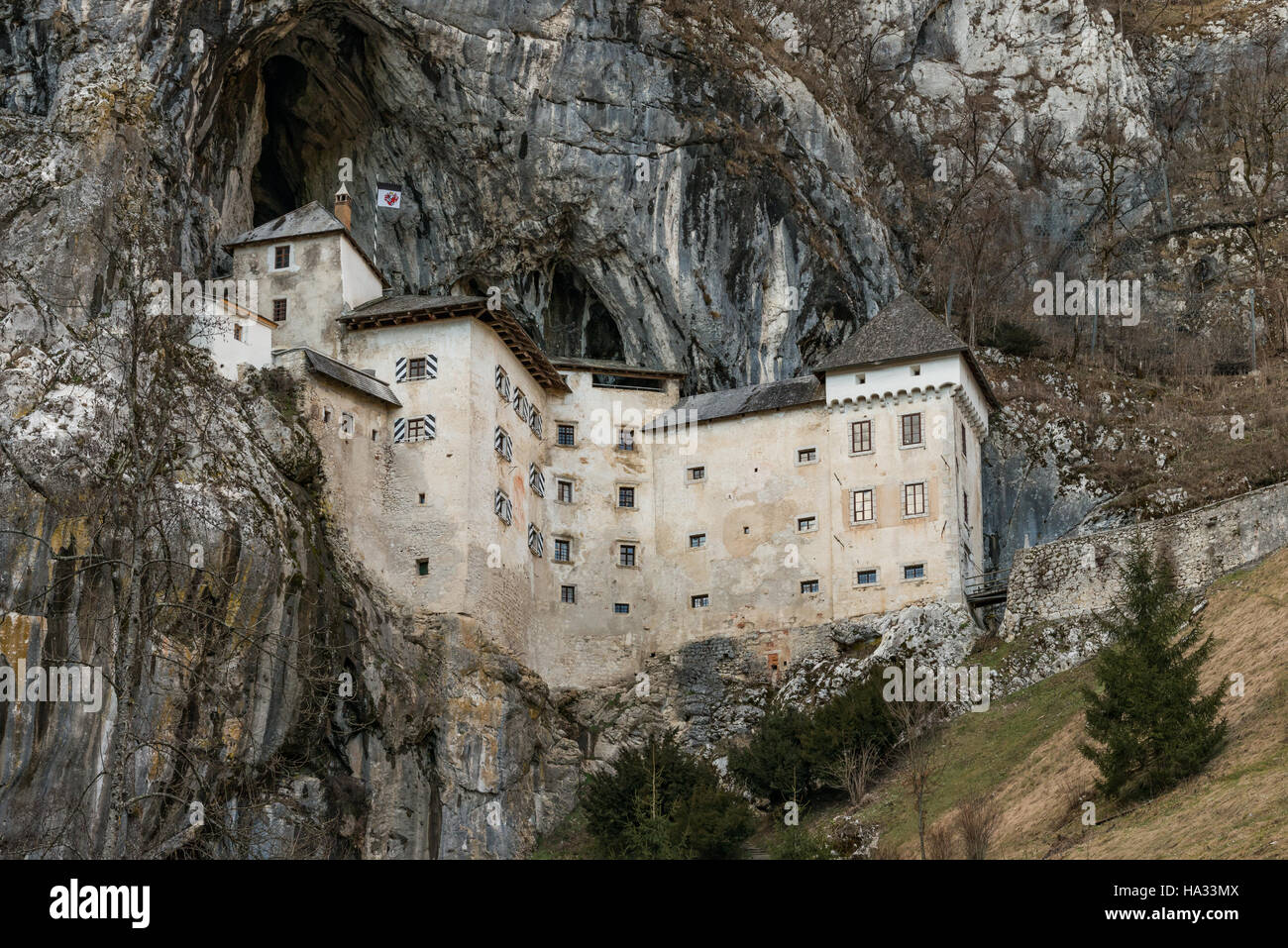 Il Castello di Predjama, Slovenia Foto Stock