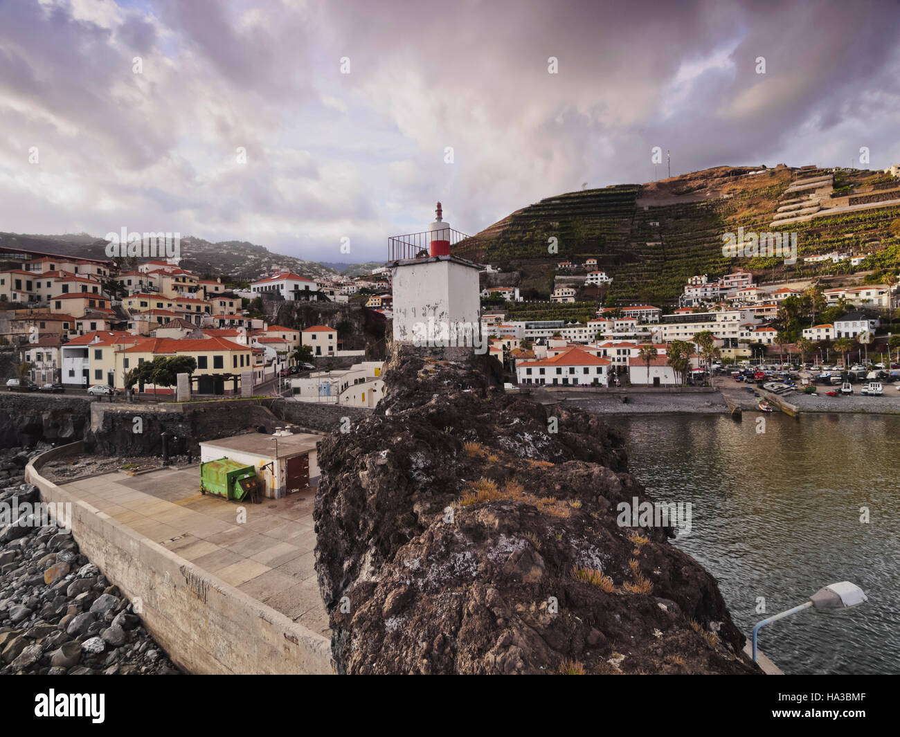 Il Portogallo, Madera, vista di Camara de Lobos. Foto Stock