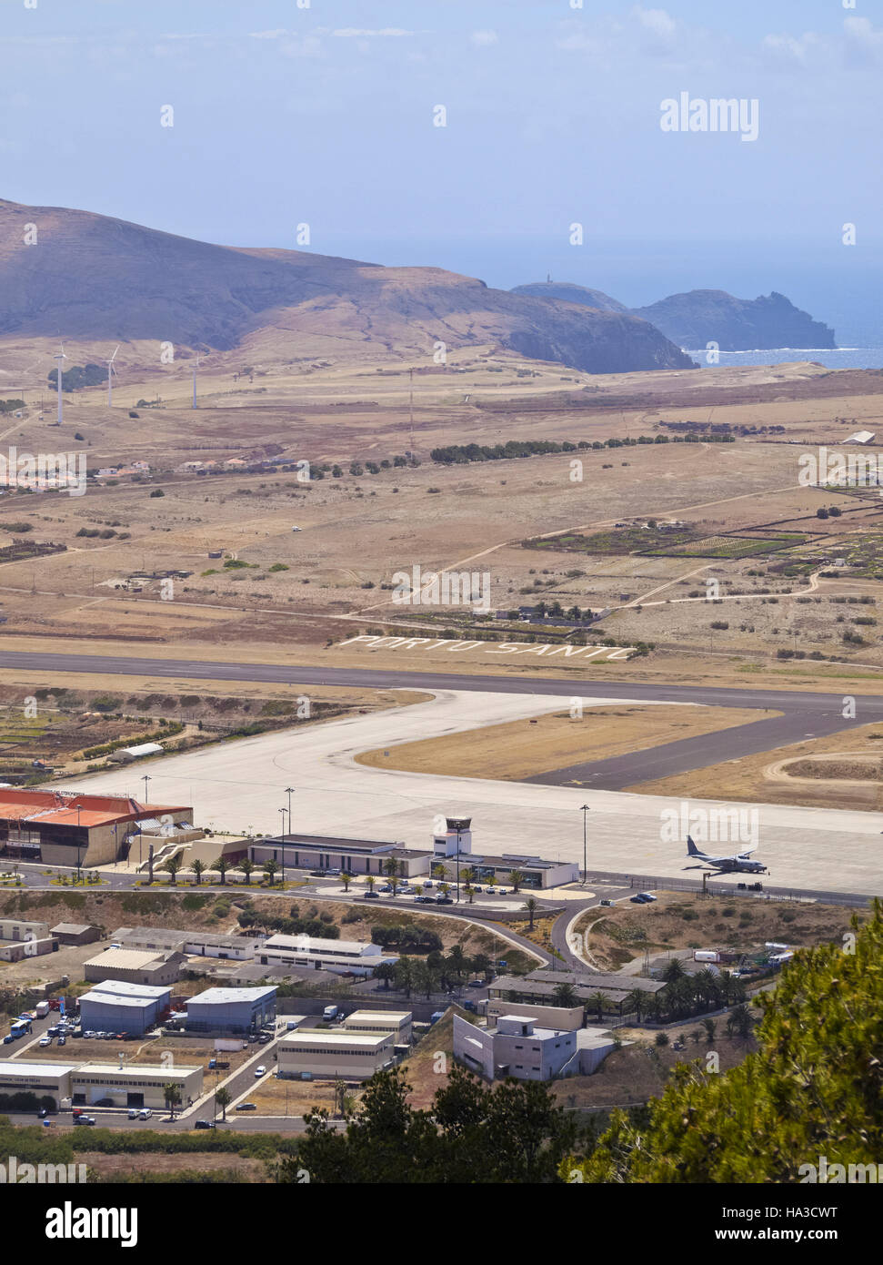 Il Portogallo, Isole Madeira e Porto Santo, vista del Porto Santo Aeroporto  Foto stock - Alamy