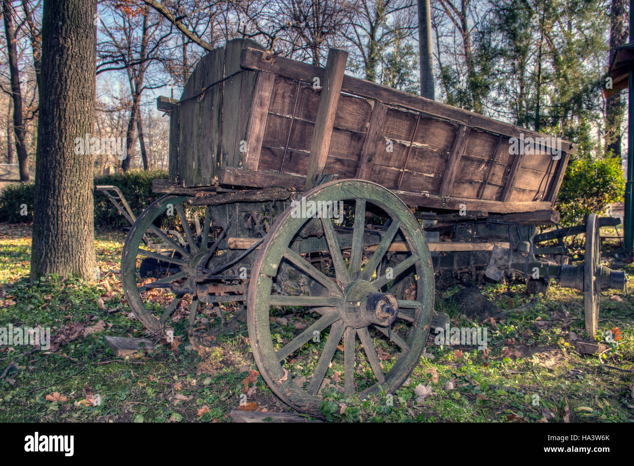 Serbia - usurato il trasporto in campagna Foto Stock