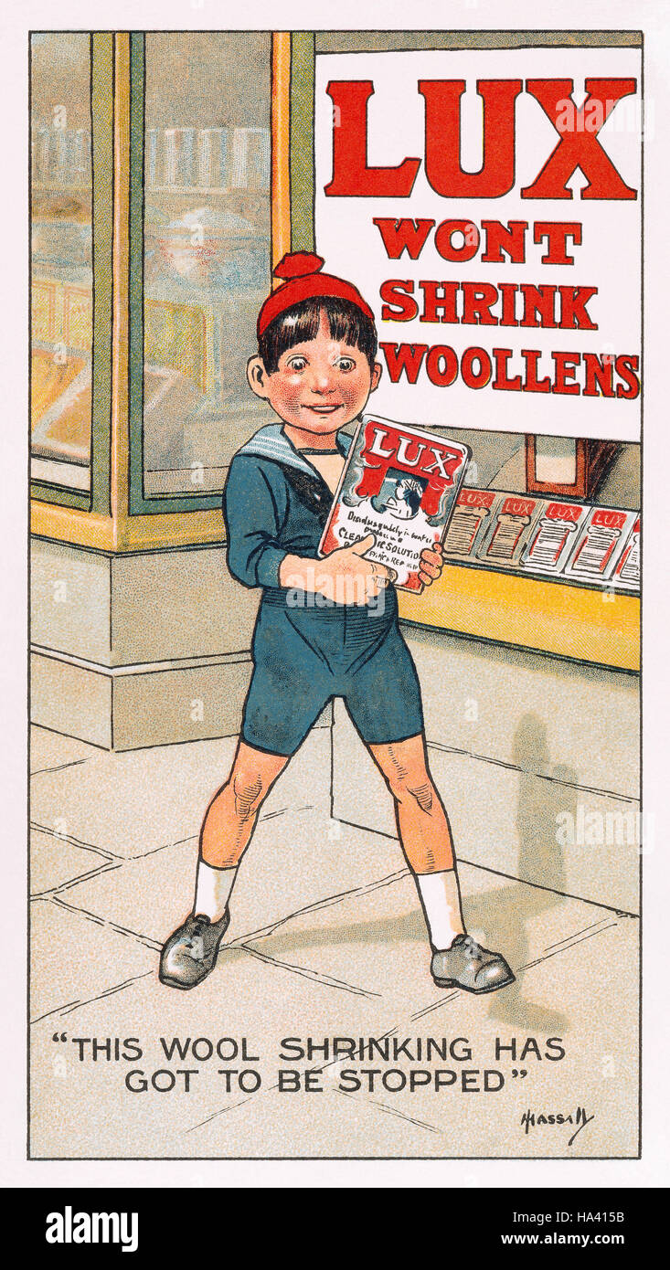 Rivista britannica inserto per Lux sapone. Foto Stock