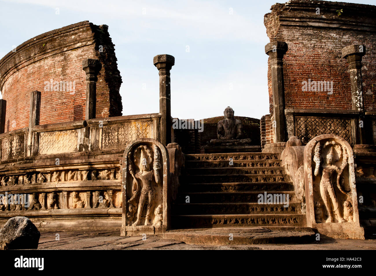 Antica città di Polonnaruwa - Sri Lanka Foto Stock