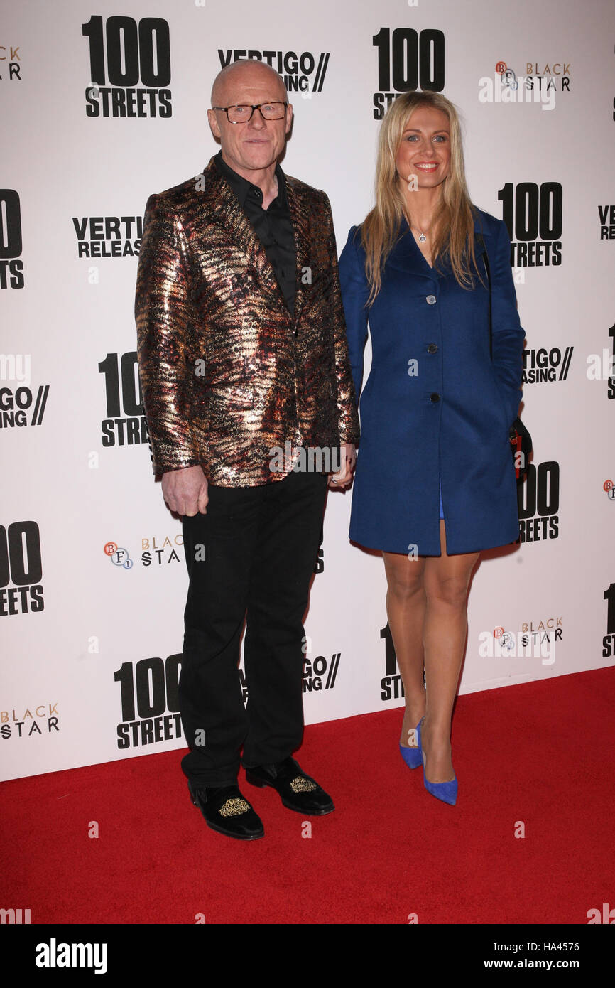 John Caudwell e modesta Vzesniauskaite frequentare le strade 100 premiere del film al BFI di Londra, Regno Unito - 08 Nov 2016 Foto Stock
