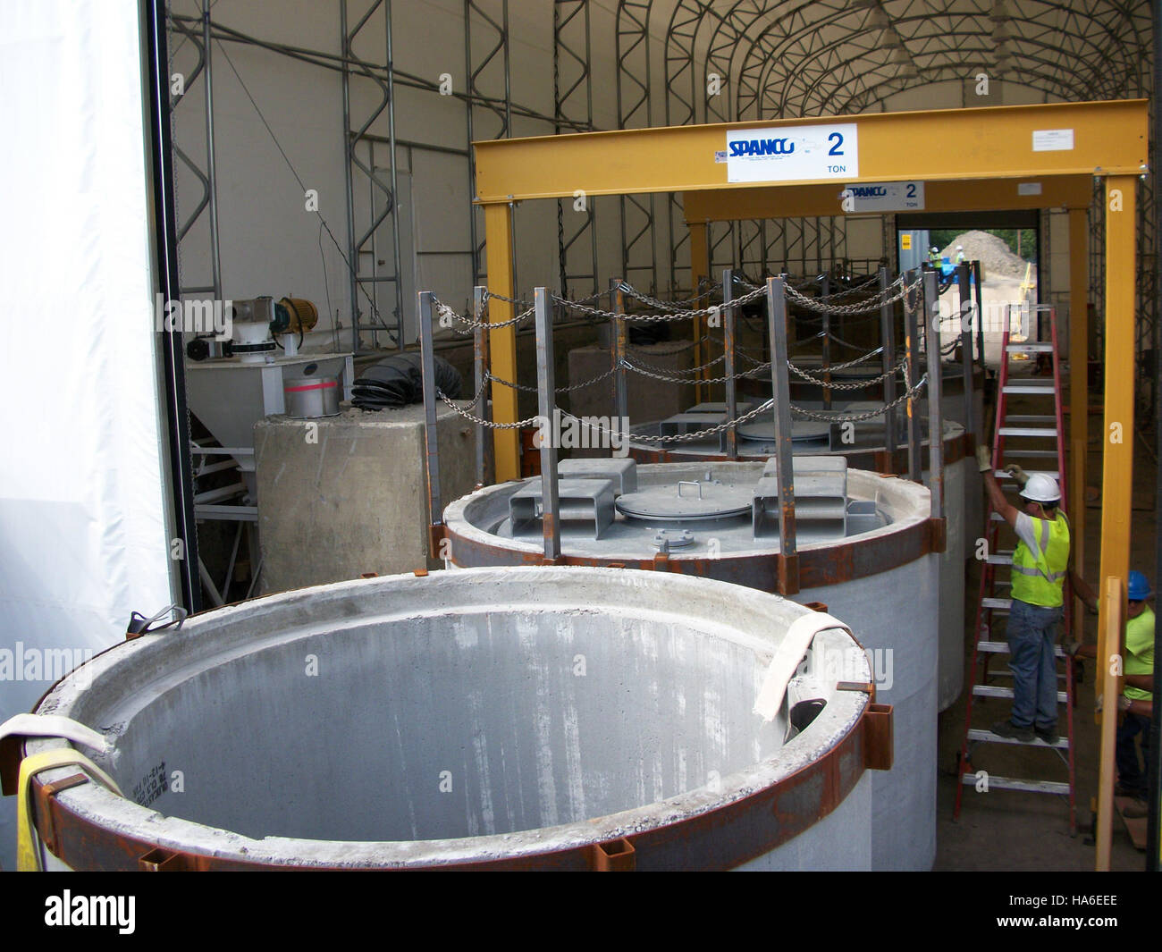 Il finanziamento del Recovery Act sostiene gli aggiornamenti al Naval Reactor Laboratory, migliorando le strutture di ricerca e sviluppo per i programmi di reattori nucleari della Marina degli Stati Uniti. Foto Stock