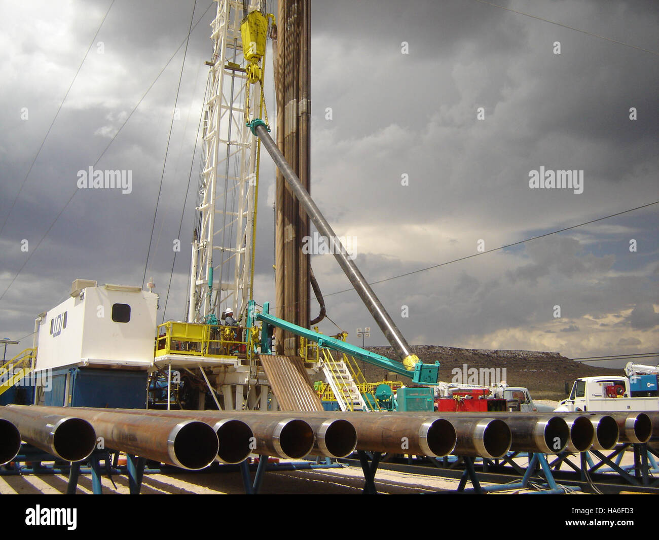 7582936334 departmentofenergy scavare in profondità nel Nevada Test Site Acque sotterranee Foto Stock