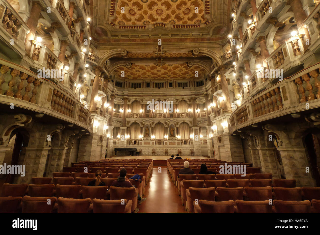 Teatro Bibiena o Teatro Scientifico, Mantova, Lombardia, Italia Foto Stock