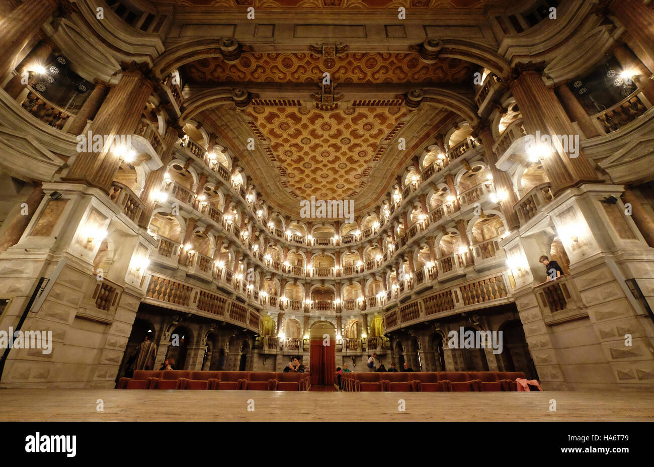 Teatro Bibiena o Teatro Scientifico, Mantova, Lombardia, Italia Foto Stock