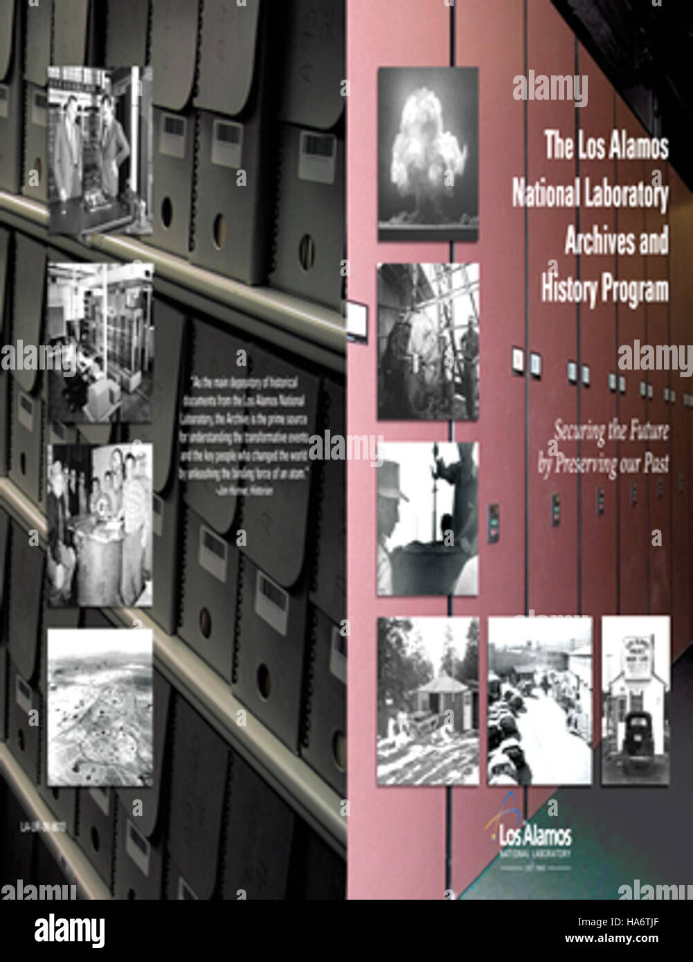 Il Los Alamos National Laboratory Archives and History Program conserva documenti storici chiave e fotografie relative allo sviluppo della tecnologia nucleare. Il programma offre una panoramica completa dei contributi del laboratorio alla scienza e alla storia. Foto Stock