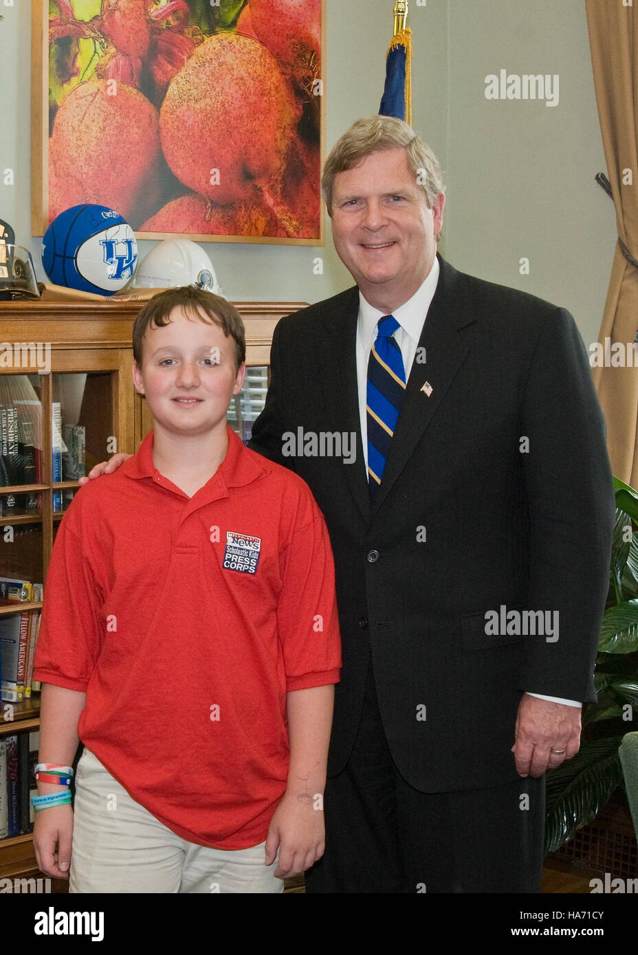 Il Jamie Whitten Building, situato all'interno dell'USDA, ospita eventi chiave come lo Scholastic Kids Press Corps. È un sito per attività educative e di stampa a sostegno dell'agricoltura e delle missioni di servizio pubblico. Foto Stock