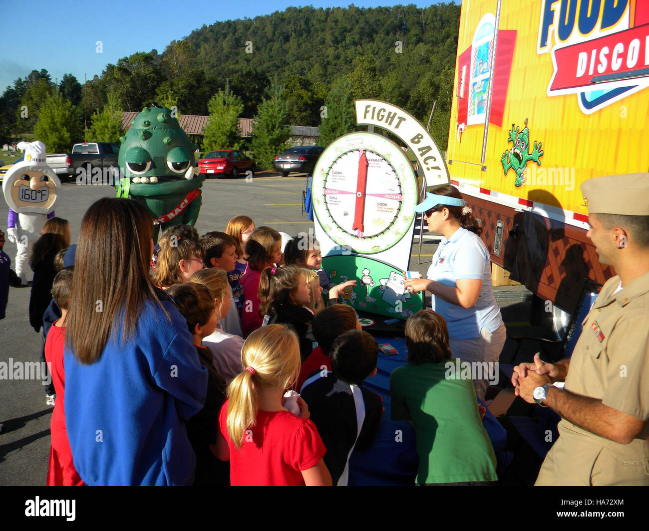 La Food Safety Discovery zone in Kentucky è stata progettata per educare il pubblico sulle pratiche di sicurezza alimentare. La mostra interattiva include attività pratiche per dimostrare le tecniche di conservazione, igienizzazione e igiene degli alimenti. Foto Stock