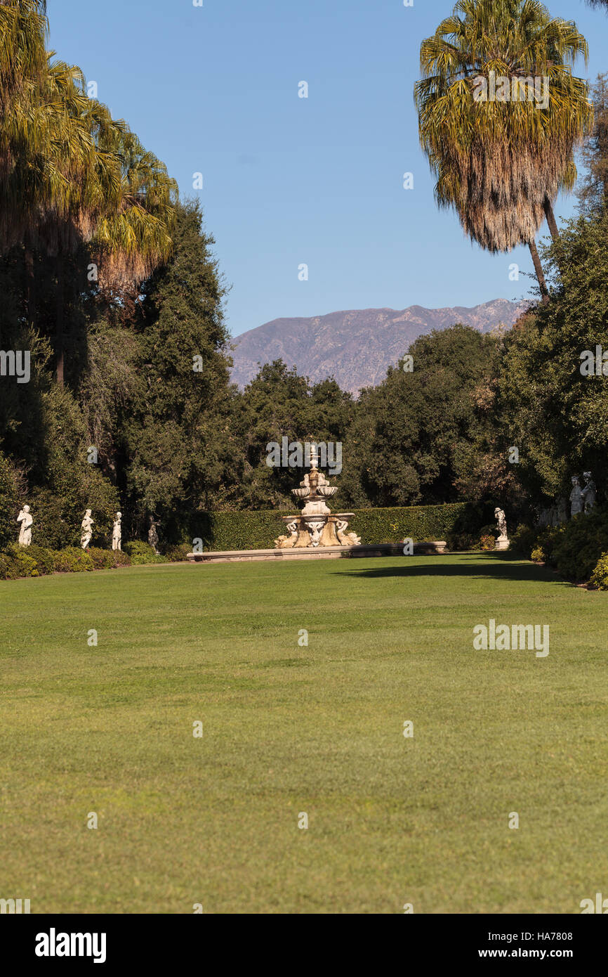 Los Angeles, CA, Stati Uniti d'America - 25 Novembre 2016: vista giardino dei motivi a Huntington Giardini Botanici a Los Angeles, Califor Foto Stock