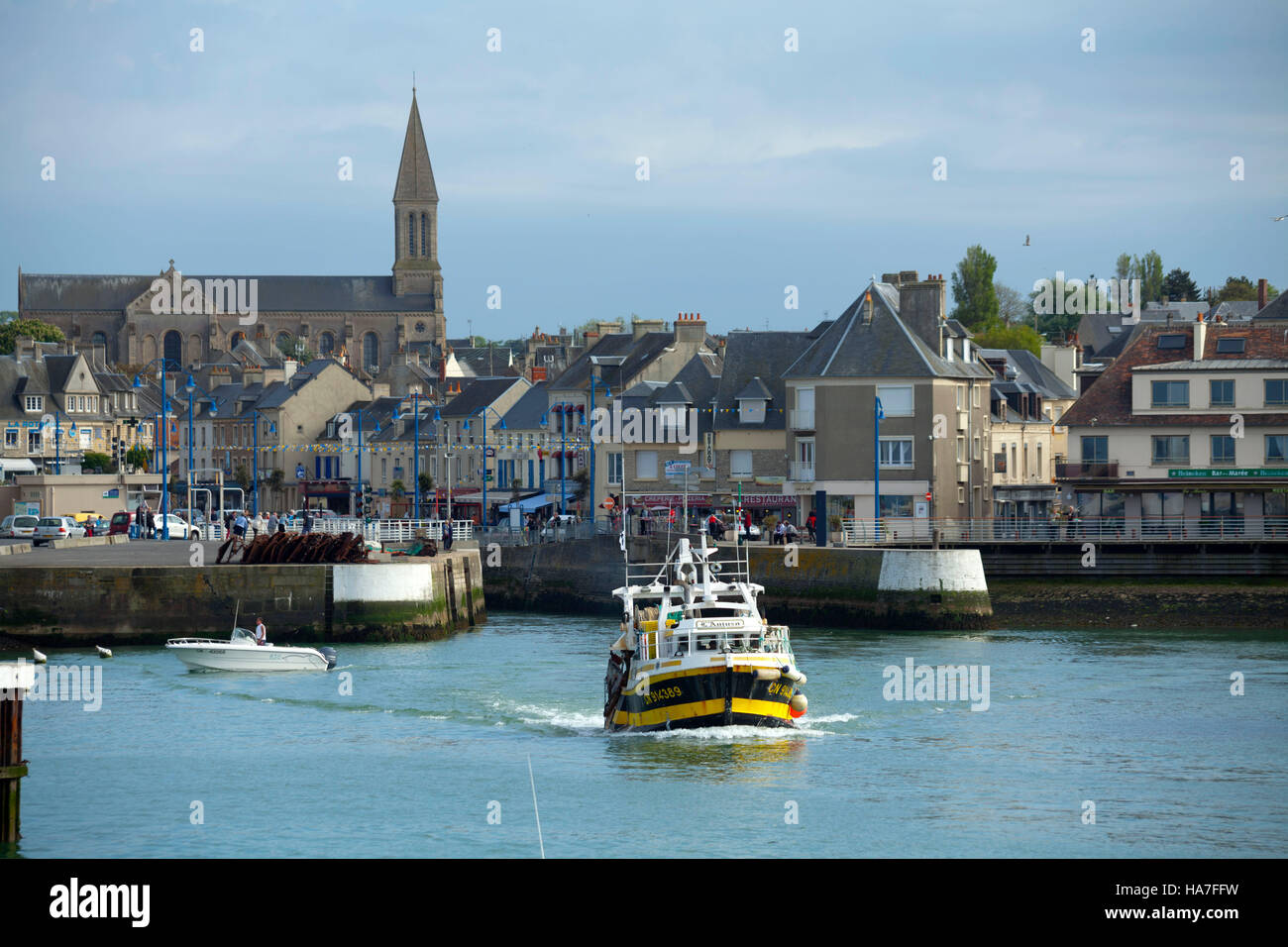 Port en bessin (14) Foto Stock