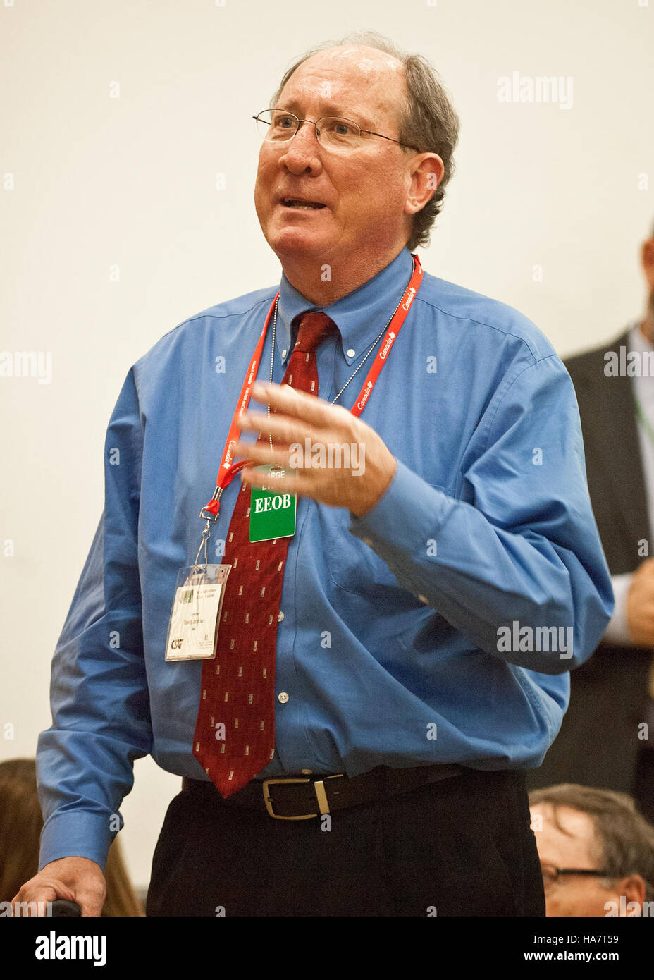 Il Dipartimento dell'Agricoltura degli Stati Uniti svolge un ruolo nelle discussioni politiche sull'agricoltura, con l'Eisenhower Executive Office Building che funge da sede chiave per gli incontri con i leader legislativi, comprese le discussioni sulle questioni agricole e la politica scientifica. Foto Stock