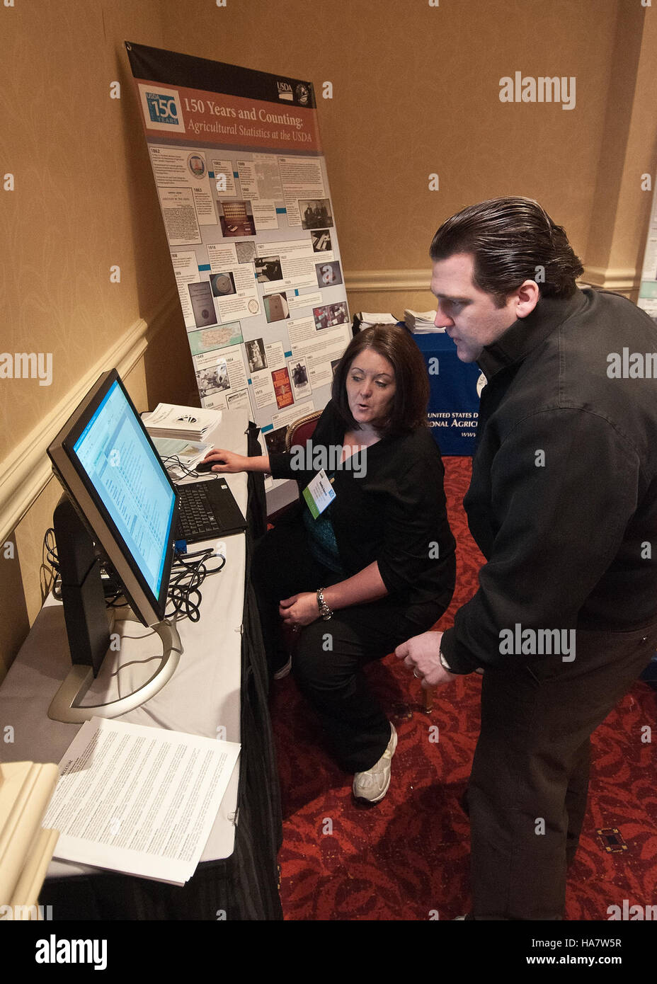 L'Agricultural Outlook Forum 2012, ospitato dal Dipartimento dell'Agricoltura degli Stati Uniti, ha discusso le questioni chiave che riguardano l'agricoltura globale. Il forum ha fornito informazioni sulla produzione delle colture, sul commercio e sulle prospettive economiche per l'industria agricola. Foto Stock