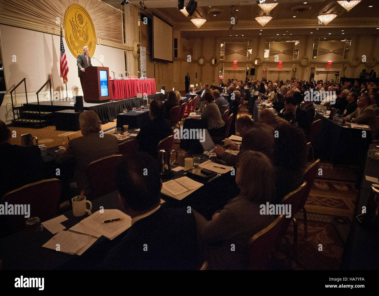 La Advanced Biofuels Energy Leadership Conference dell'USDA riunisce esperti per discutere di biocarburanti e soluzioni energetiche volte a ridurre la dipendenza dai combustibili fossili e a far progredire le tecnologie dell'energia pulita. Foto Stock