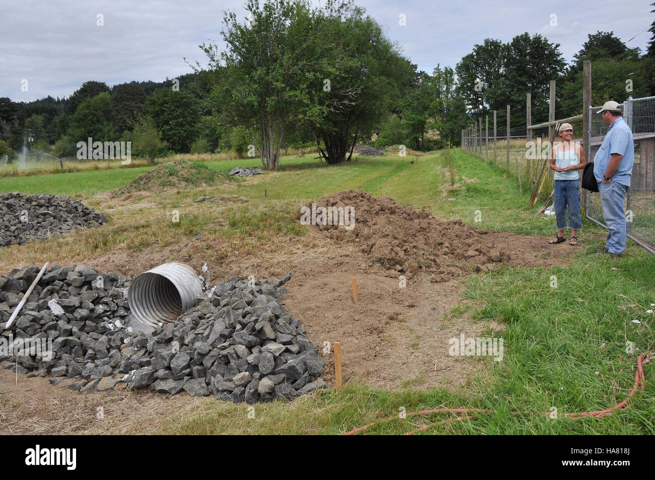Goodfoot Farm, gestita da Beth Hoinacki, pratica metodi di agricoltura biologica che danno priorità alla sostenibilità e alla salute ambientale. L'azienda è un esempio di pratiche agricole ecologiche e di produzione alimentare locale. Foto Stock