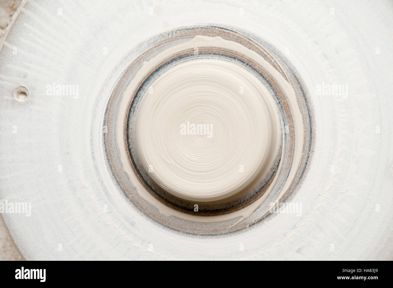 Atelier di ceramica ruota Foto Stock