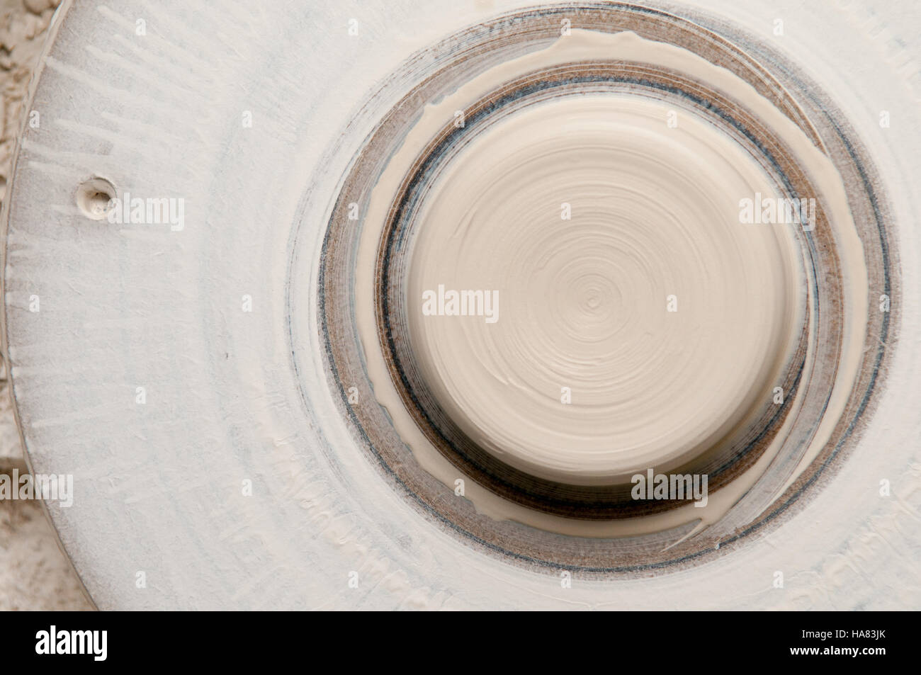 Atelier di ceramica ruota Foto Stock