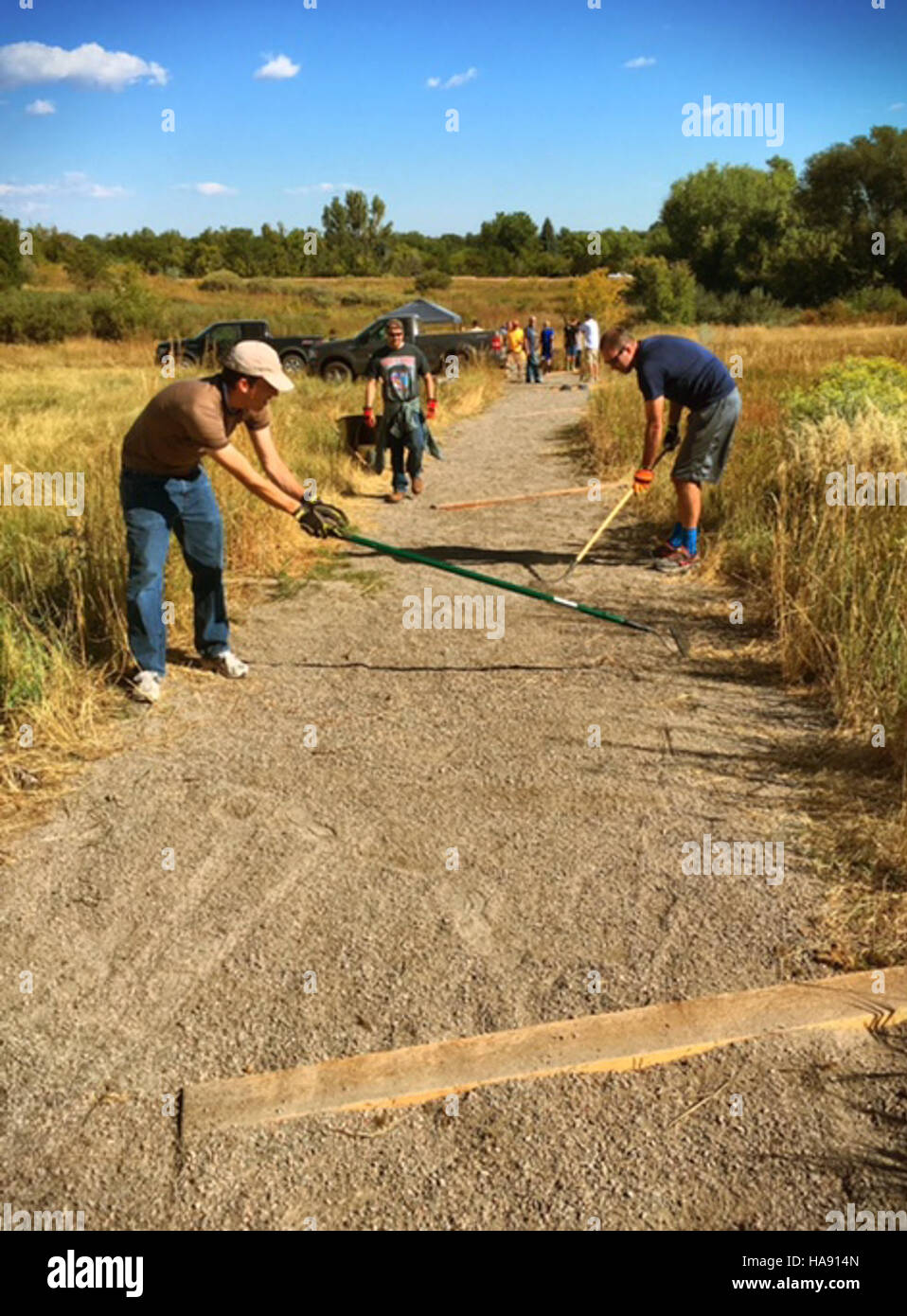 Il progetto Eagle Scout di Xavier si è concentrato sulla conservazione ambientale nei parchi nazionali, contribuendo al ripristino dell'habitat e agli sforzi per la protezione della fauna selvatica. Foto Stock