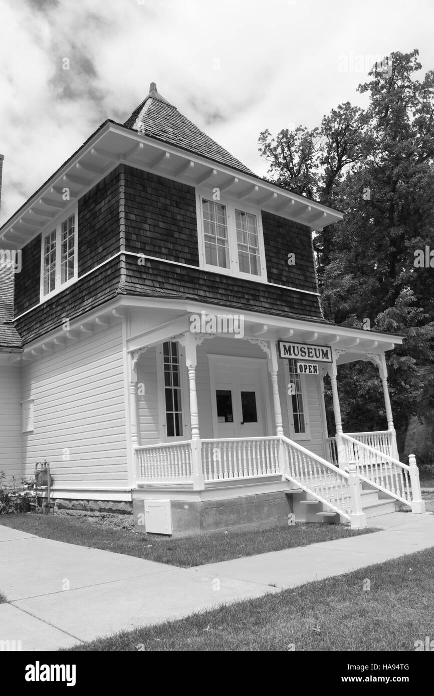 Il DC Booth Historic National Fish Hatchery and Archives, situato a Spearfish, South Dakota, offre uno sguardo educativo sulla conservazione dei pesci e sulla storia della gestione delle specie acquatiche. Foto Stock