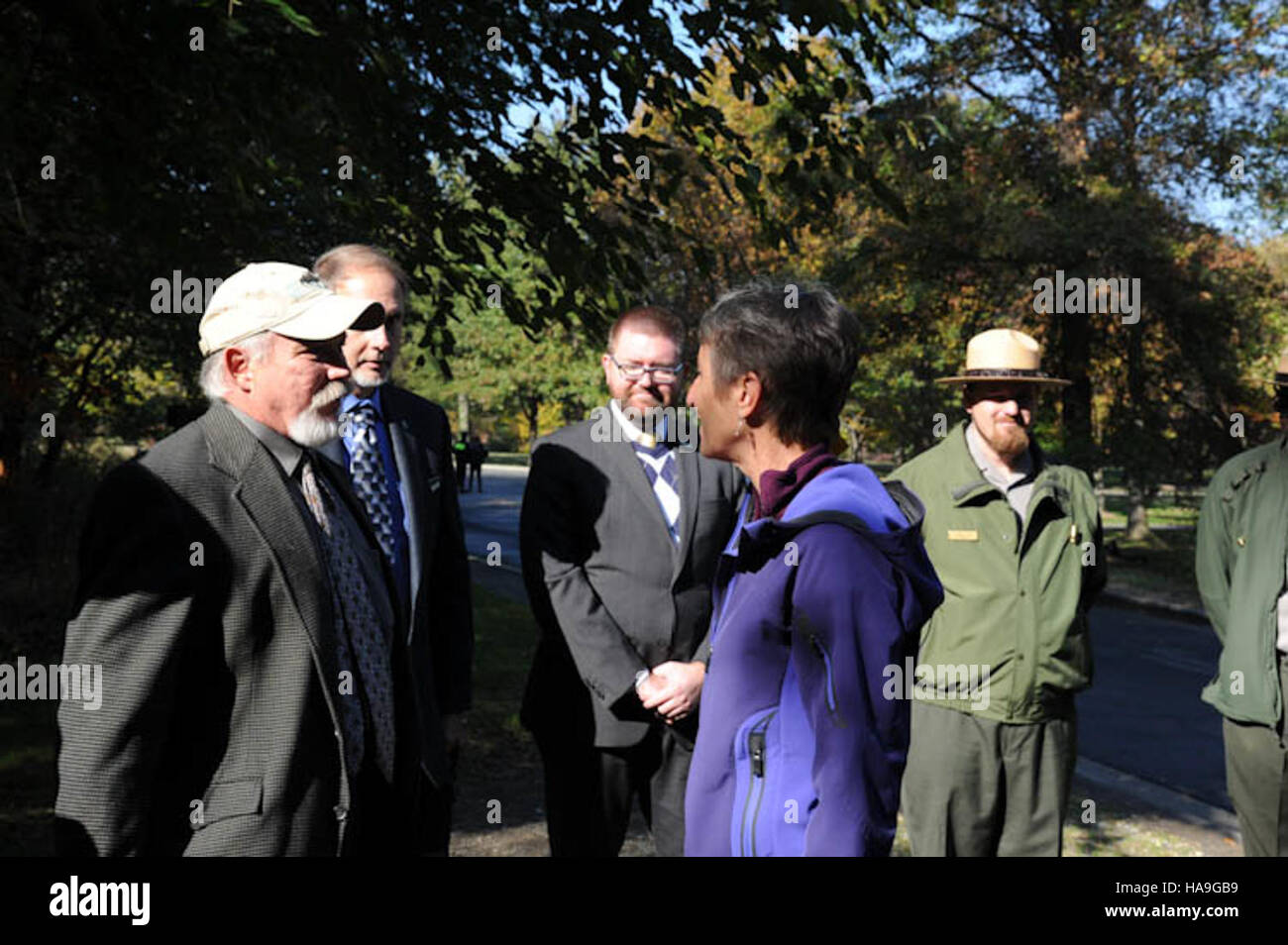 L'evento Dyke Marsh tenutosi il 23 ottobre 2013 presso il National Park ha mostrato gli sforzi di restauro in corso per proteggere gli habitat delle zone umide e preservare la fauna selvatica locale. Foto Stock