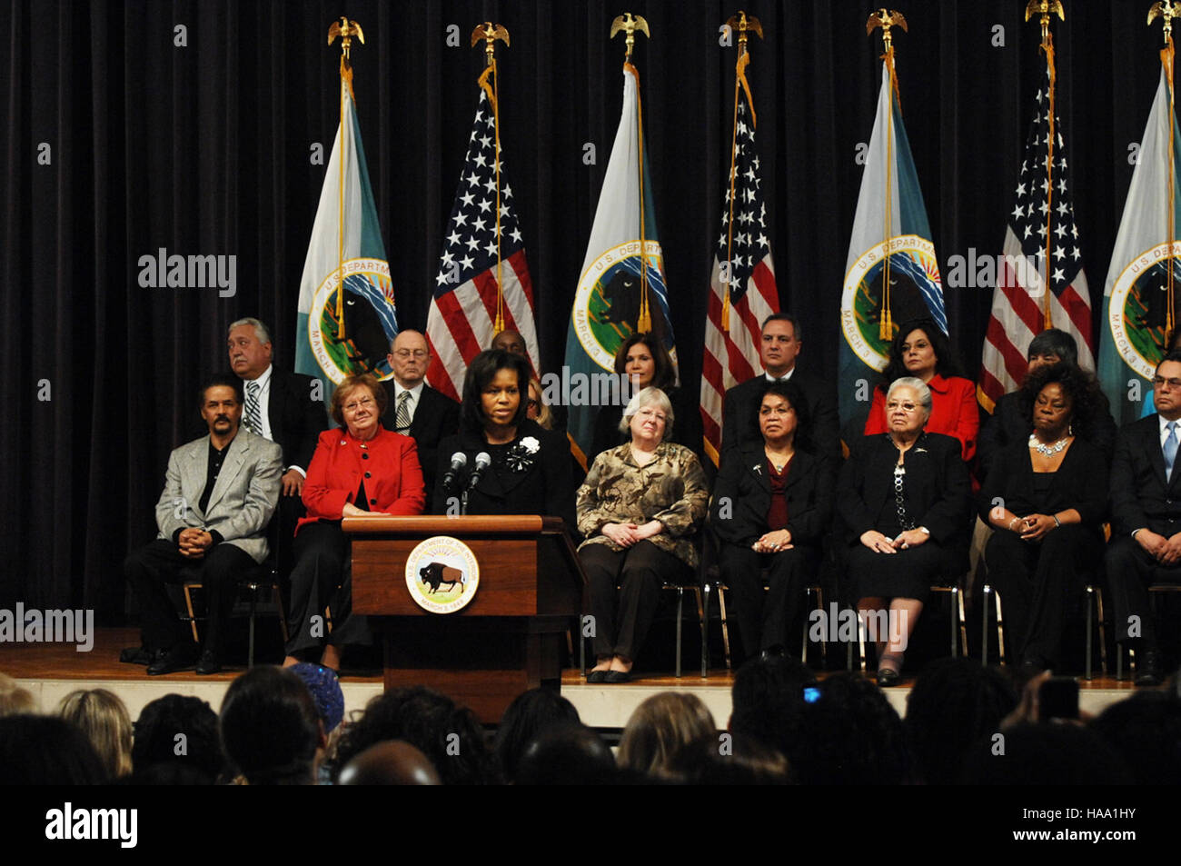 3932728782 usinterior First Lady Michelle Obama visite interni - Febbraio 9, 2009 Foto Stock