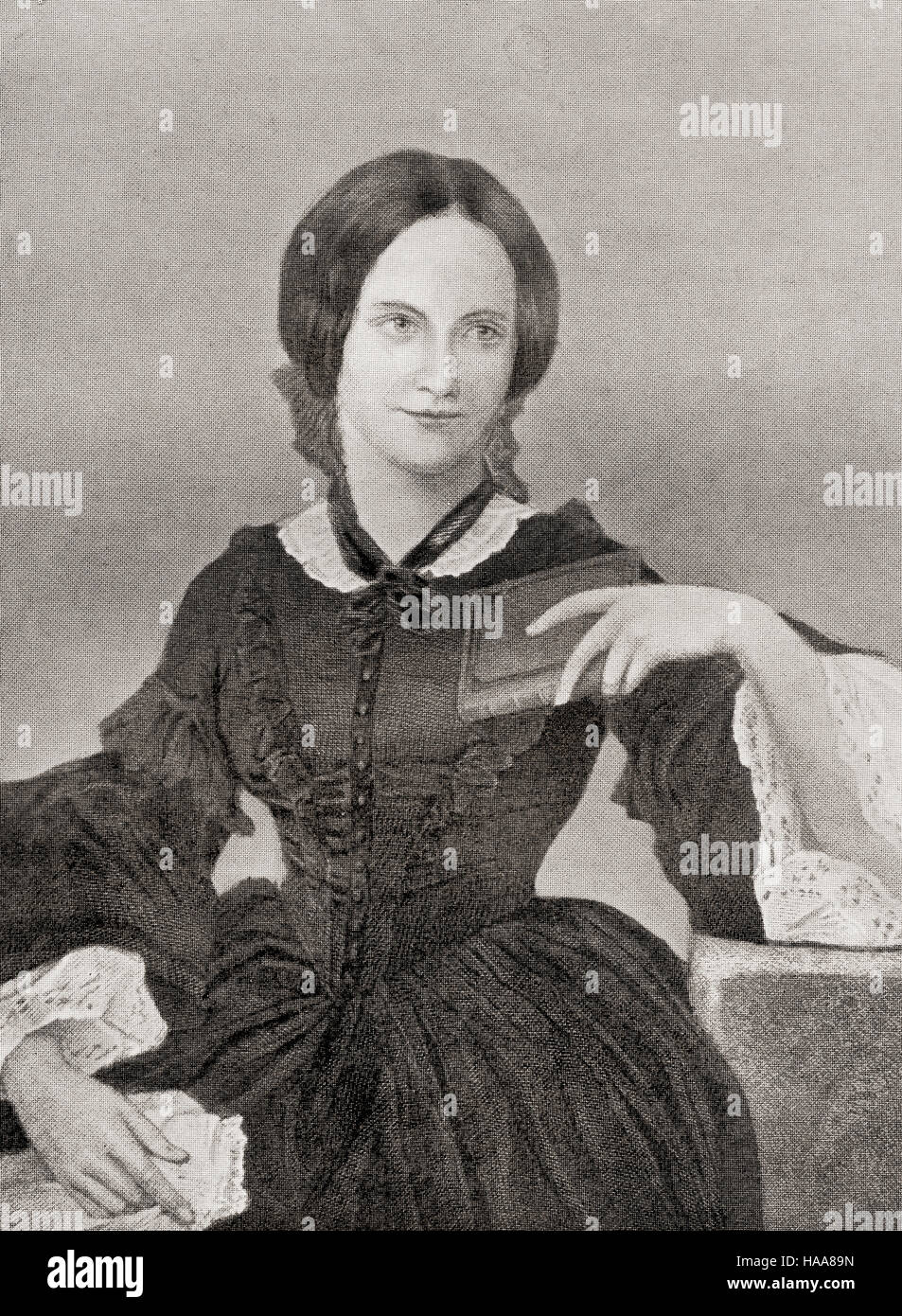 Charlotte Brontë, 1816 - 1855. Romanziere inglese e poeta. Foto Stock