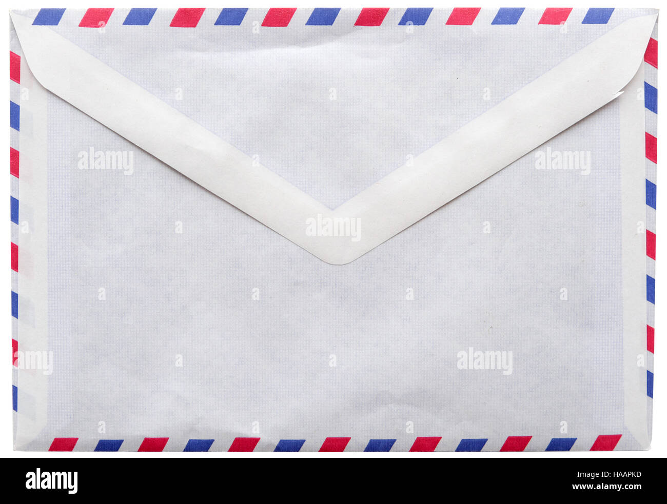 Vintage airmail busta isolati su sfondo bianco Foto Stock
