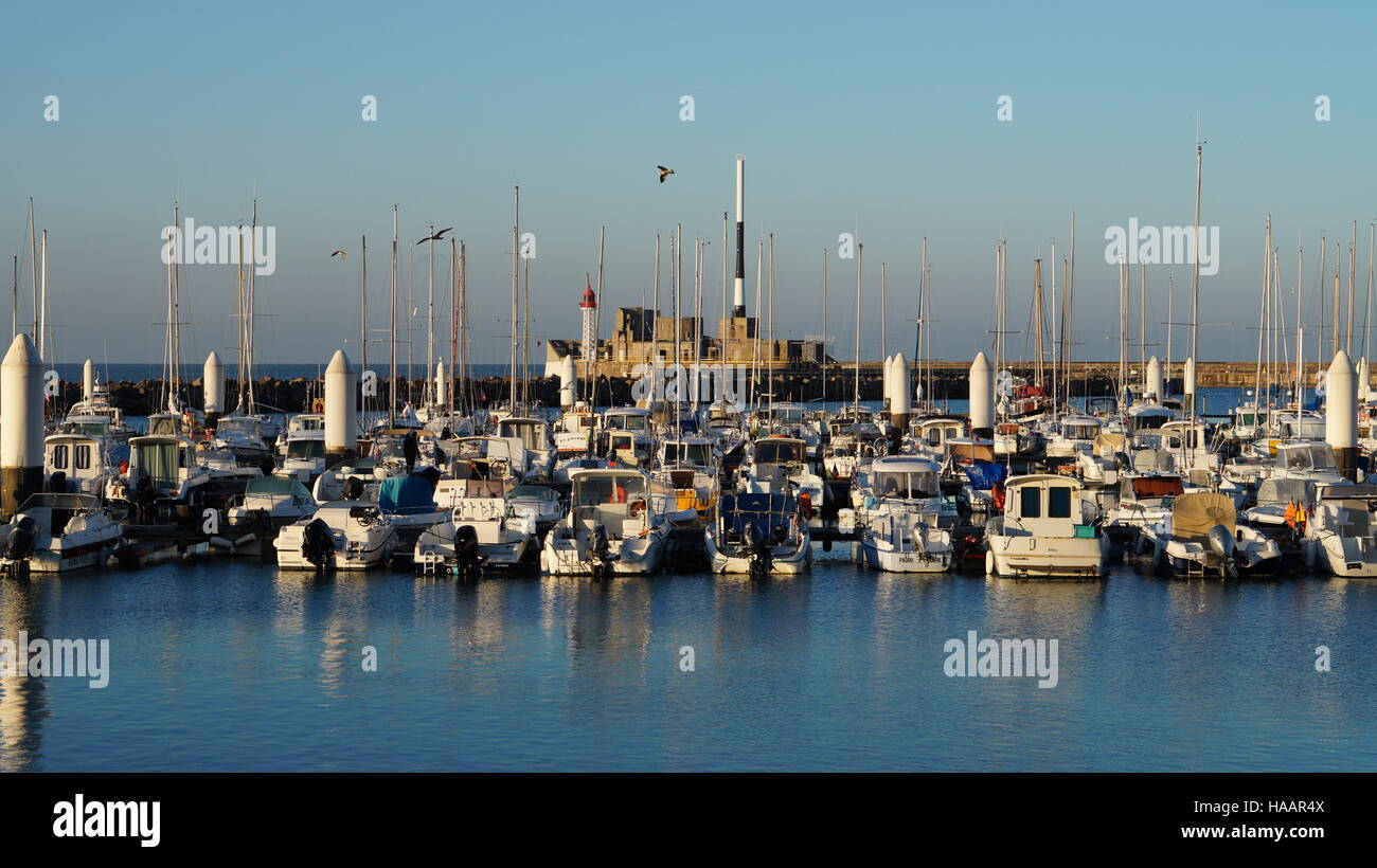 Porto di Le Havre, dipartimento Seine-Maritime nella regione Alta Normandia in Francia nordoccidentale Foto Stock
