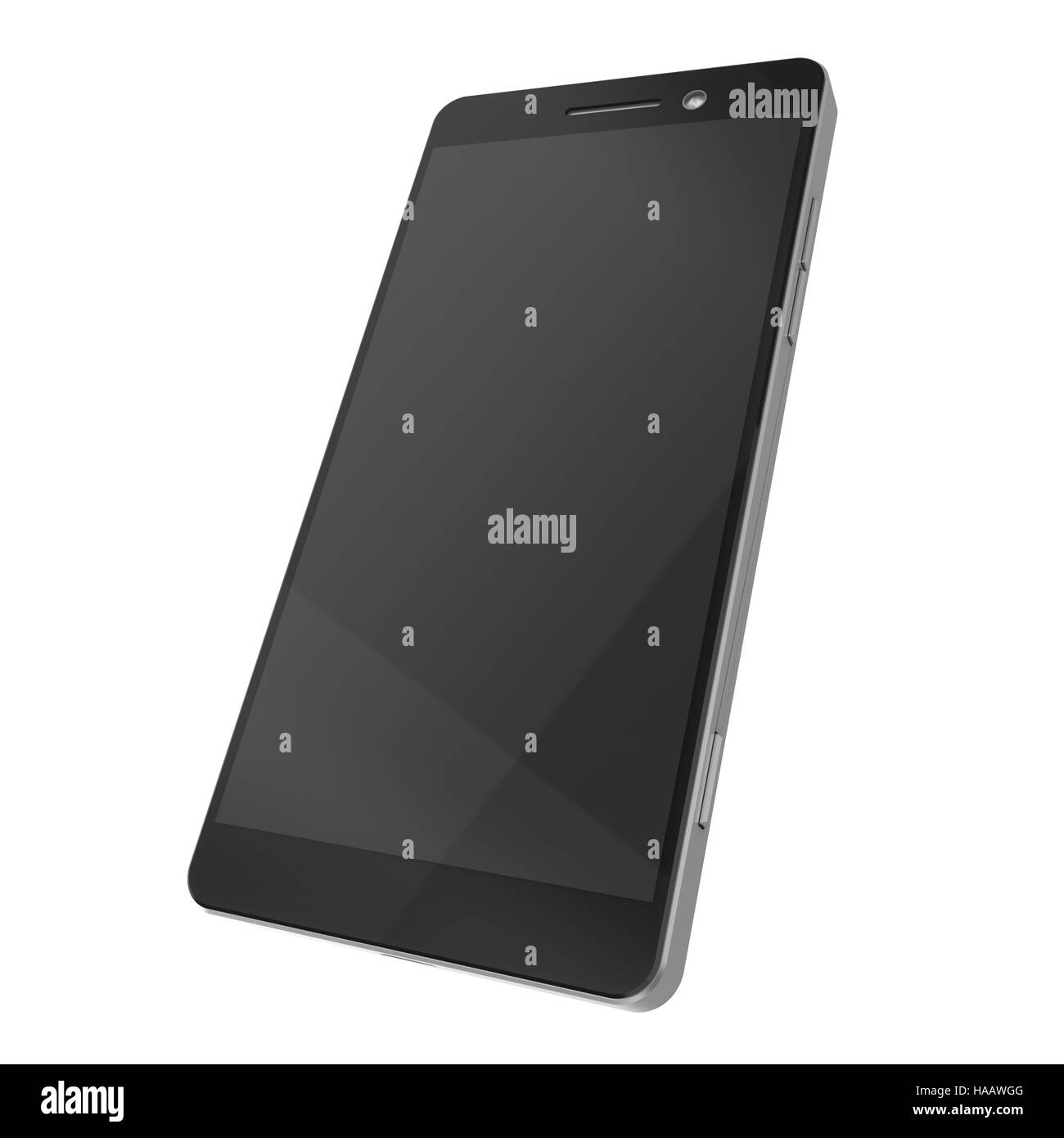 3d illustrazione del telefono cellulare isolato su sfondo bianco Foto Stock