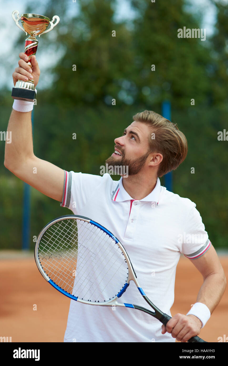 Il vincitore è sempre uno solo Foto Stock