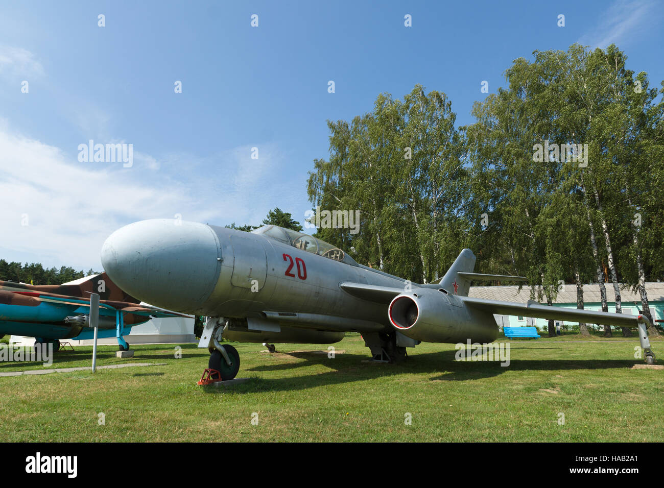 Aerei ed elicotteri si prepara a volare close-up shot Foto Stock