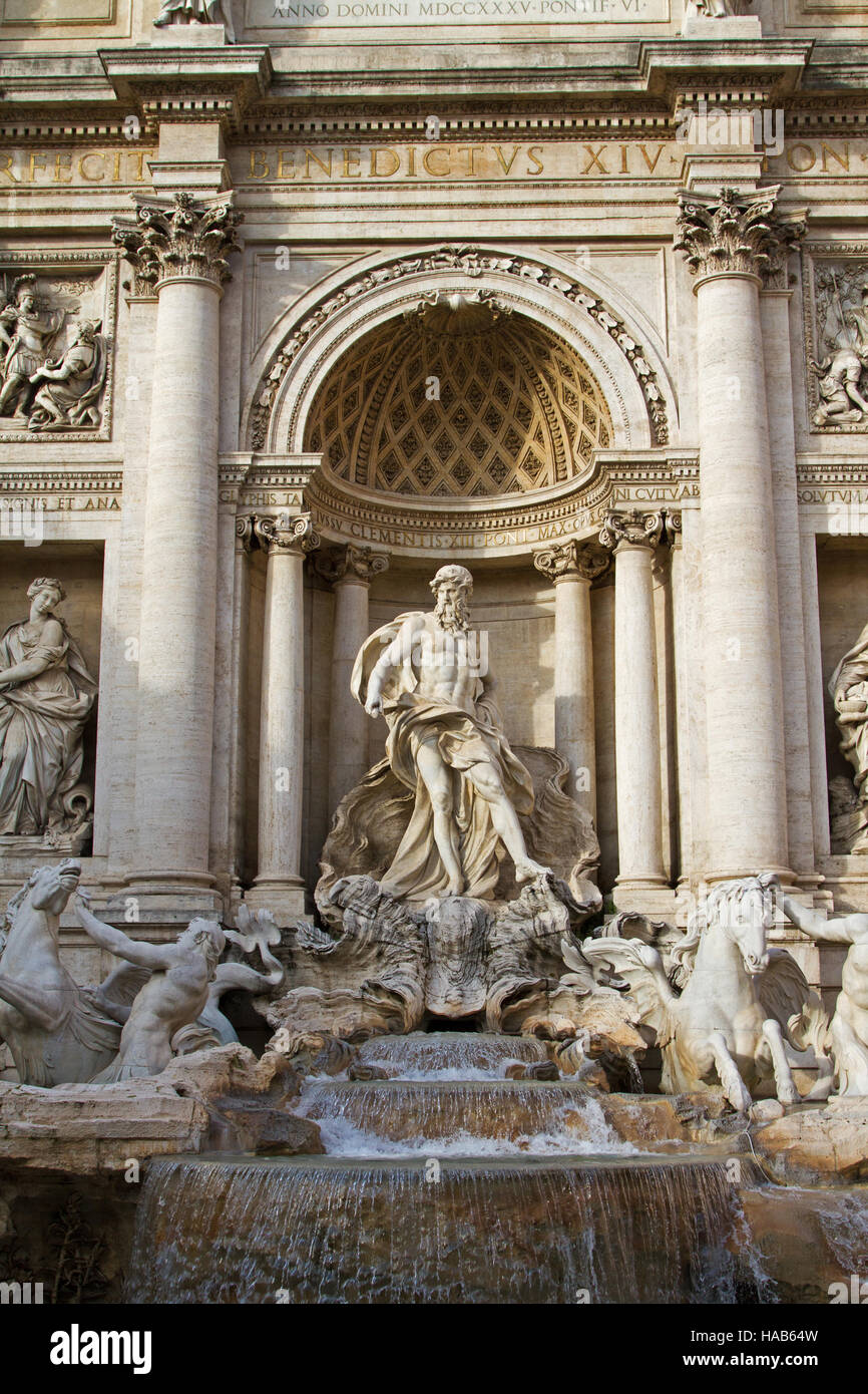 Fontana di Trevi a Roma Foto Stock