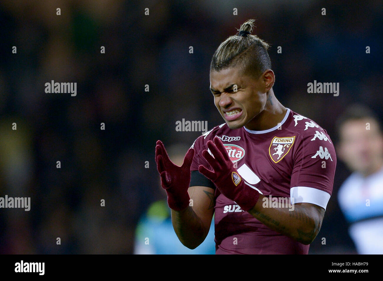 Torino, Italia. 29 Novembre 2016: Josef Martinez di Torino FC è deluso durante la TIM Cup partita di calcio tra Torino FC e AC Pisa. Credito: Nicolò Campo/Alamy Live News Foto Stock