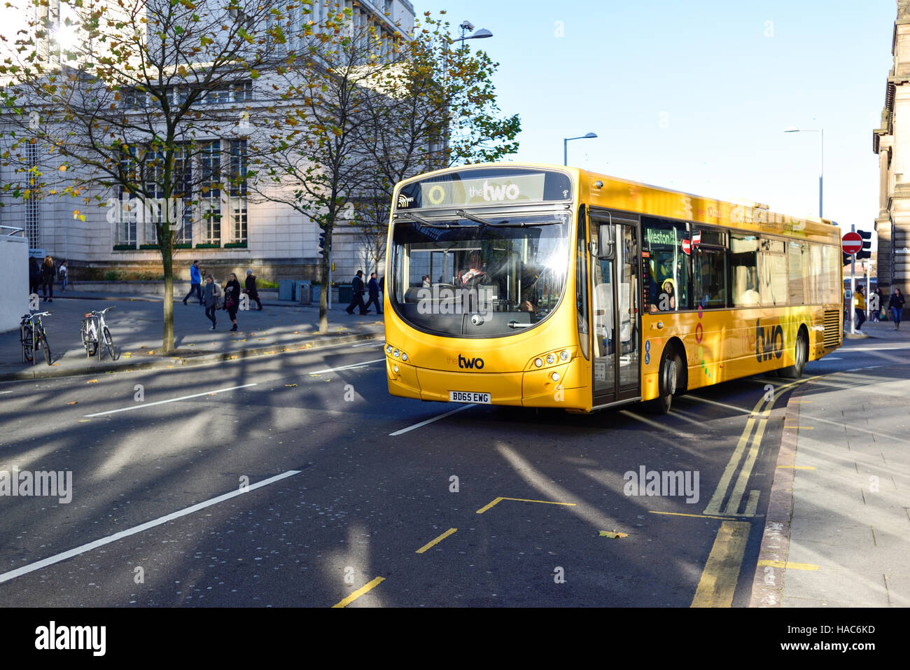 Il Nottingham City Bus. Foto Stock