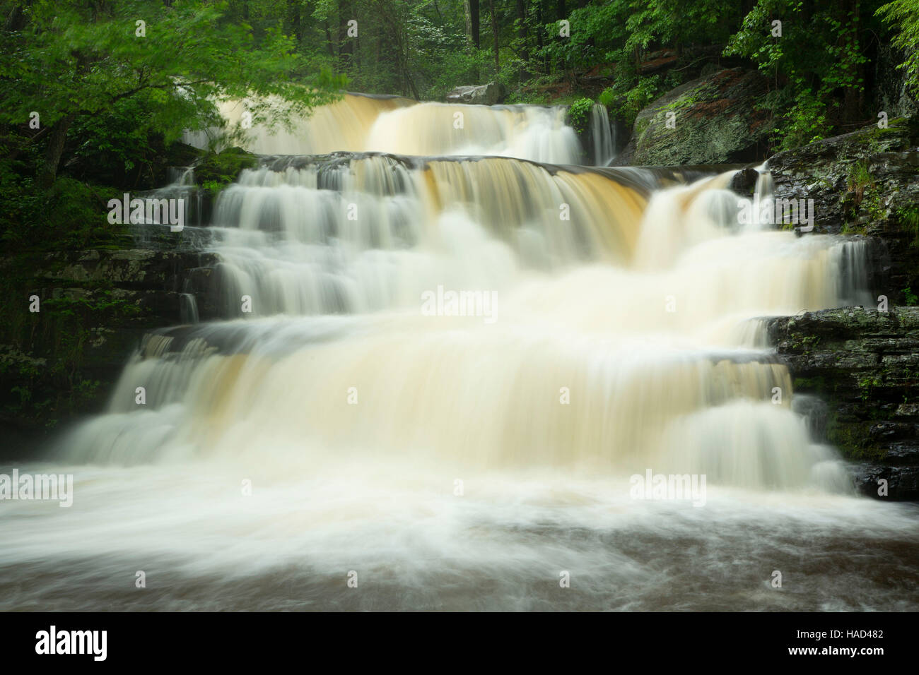 Fulmer Falls, Delaware Water Gap National Recreation Area, Pennsylvania Foto Stock
