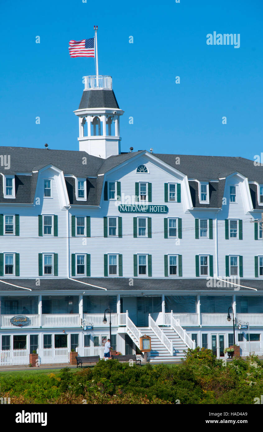 National Hotel, New Shoreham, Block Island, Rhode Island Foto Stock