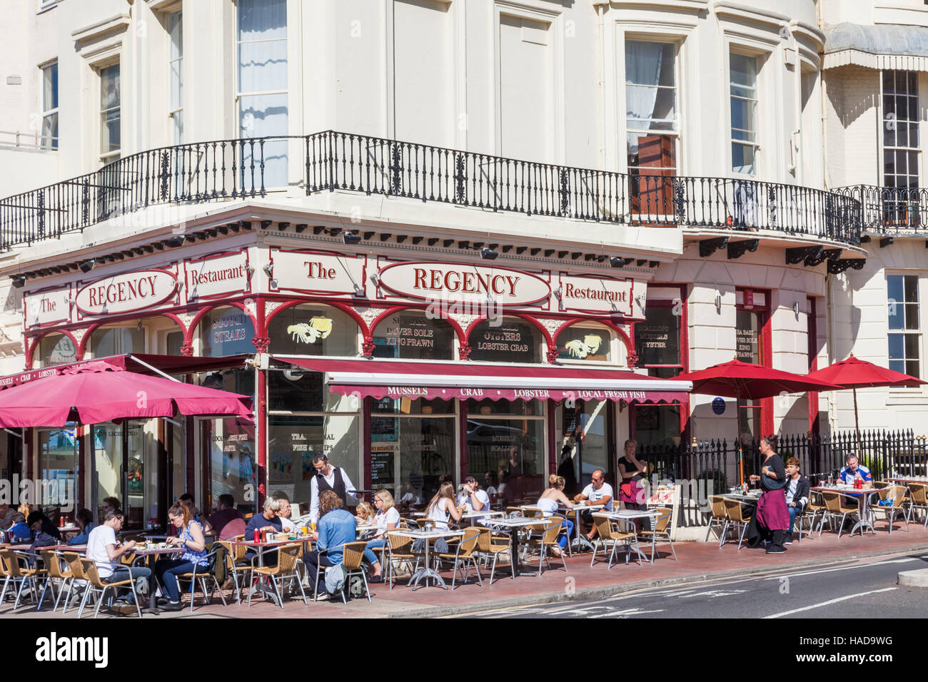 Inghilterra, East Sussex, Brighton Brighton Seafront, la Regency Ristorante Foto Stock