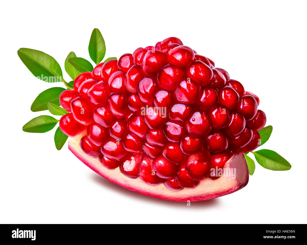Melograno isolati su sfondo bianco Foto Stock