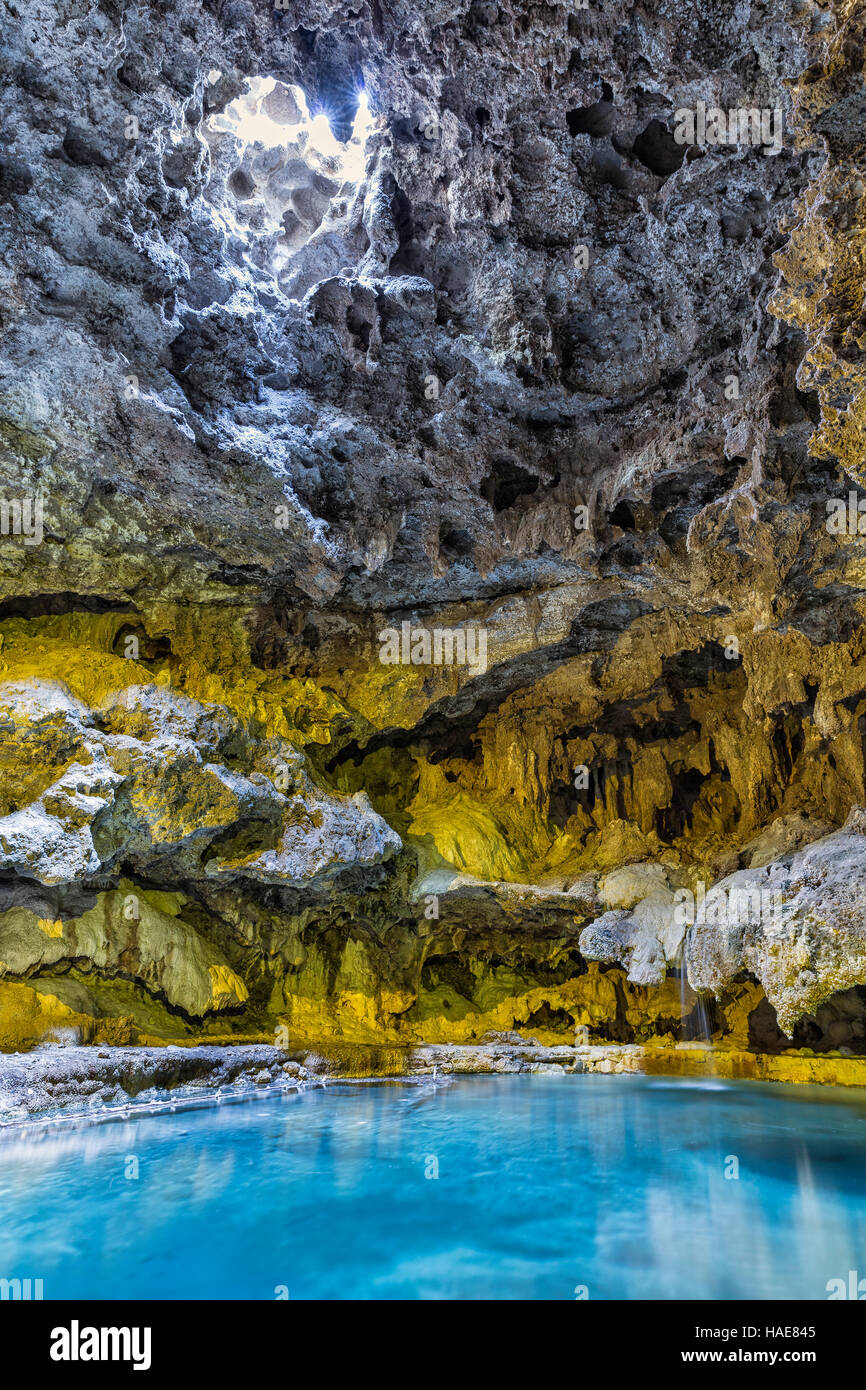 La grotta e Basin National Historic Site, Montagna di Zolfo, il Parco Nazionale di Banff, Alberta, Canada. Foto Stock